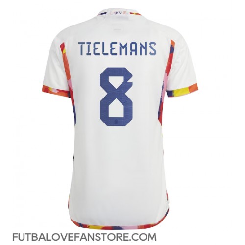 Belgicko Youri Tielemans #8 Vonkajší futbalový dres MS 2022 Krátky Rukáv